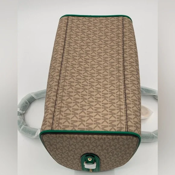 🌹New List🌹NWT Michael Kors MK Signature Jet Set Travel Medium Duffle Bag Satchel - Picture 8 of 15